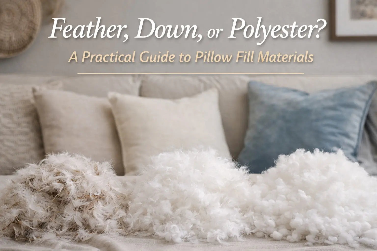 Feather, Down, or Polyester? A Practical Guide to Pillow Fill Materials