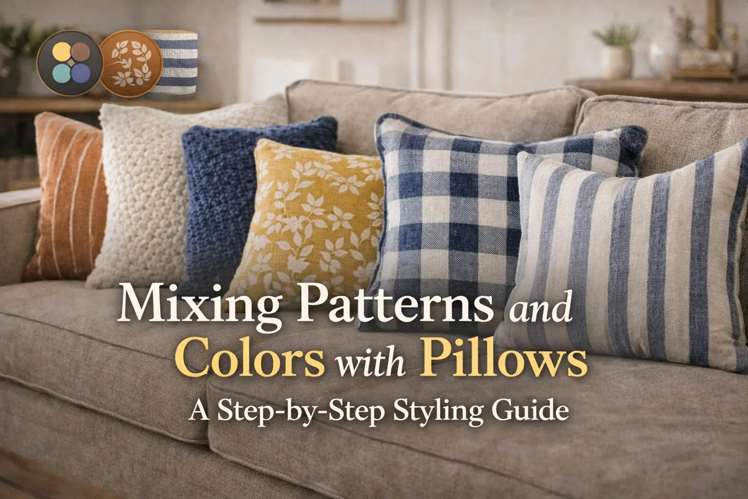 Mixing Patterns and Colors with Pillows: A Step-by-Step Styling Guide