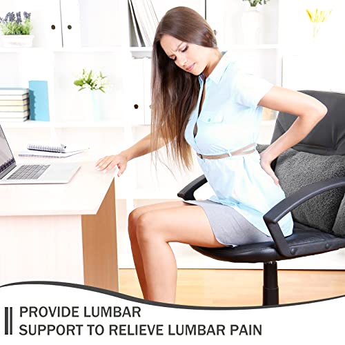 3 Section Lumbar Support Pillow for Office Chair Car Seat Sofa Ergonomic Back Cushion