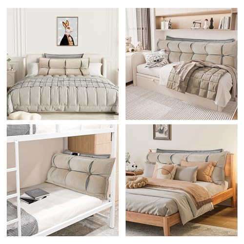 King Size Headboard Backrest Pillow Set Reading Wedge Bolster Cushion for Bed Couch Daybed